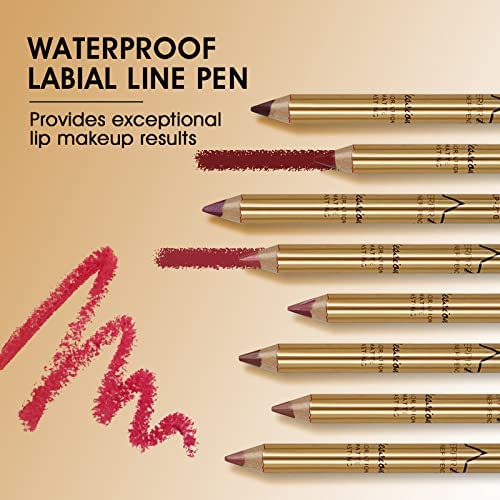 Imagic Professional Cosmetic 8 Colors 8g Waterproof Smooth and Long Lasting Golden Silky Matte Lip Liner Pencil Set