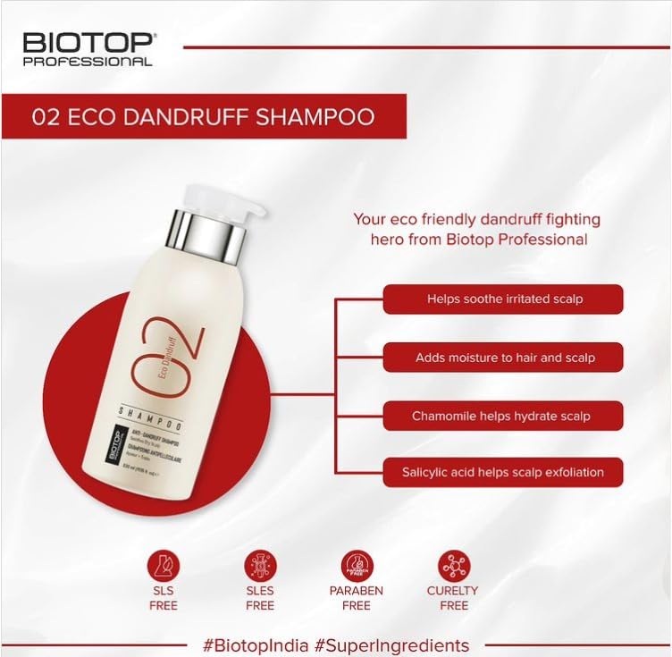 BIOTOP PROFESSIONAL 02 Eco Dandruff Shampoo 250ml