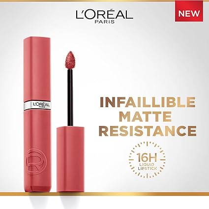 L'Oreal Paris Infallible Matte Resistance Liquid Lipstick, Major Crush 120, 5 ml