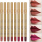 Imagic Professional Cosmetic 8 Colors 8g Waterproof Smooth and Long Lasting Golden Silky Matte Lip Liner Pencil Set