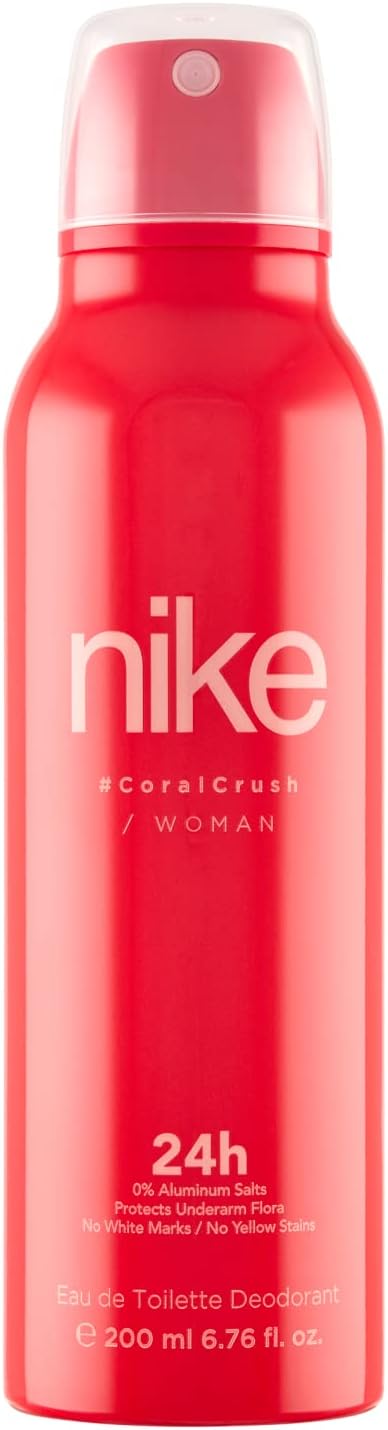 Nike Coral Crush Eau De Toilette Deodorant Spray for Woman 200ml
