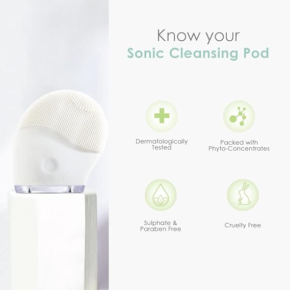 Epique Switzerland Sonic Cleansing Pod, Deep, gentle & hygienic intra-dermal cleansing in just 1 min