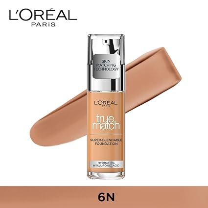 L'Oreal Paris True Match Super Blendable Matte, Natural Liquid Foundation 30ml