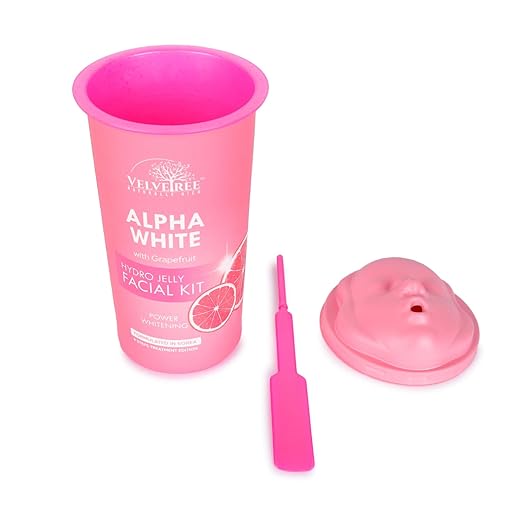 Velvetree Hydro Jelly Facial Kit Alpha White with Grape fruit Power Whitening