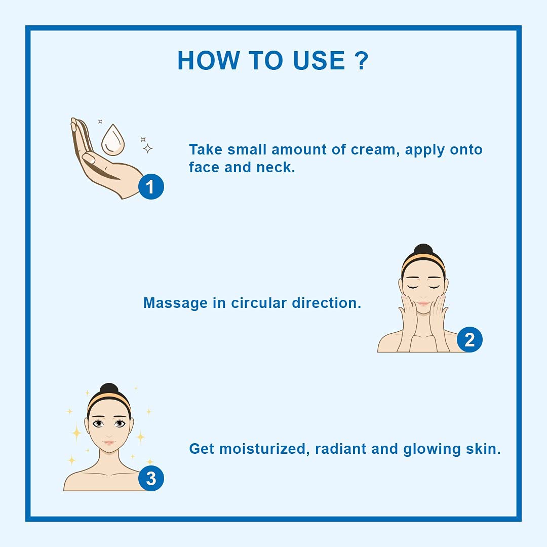 Riyo Herbs Aqua Restoration Moisturizing Cream for Women With Benefits of Shea Butter, Vitamin E Deep Moisturizing Cream for Face - 100ml