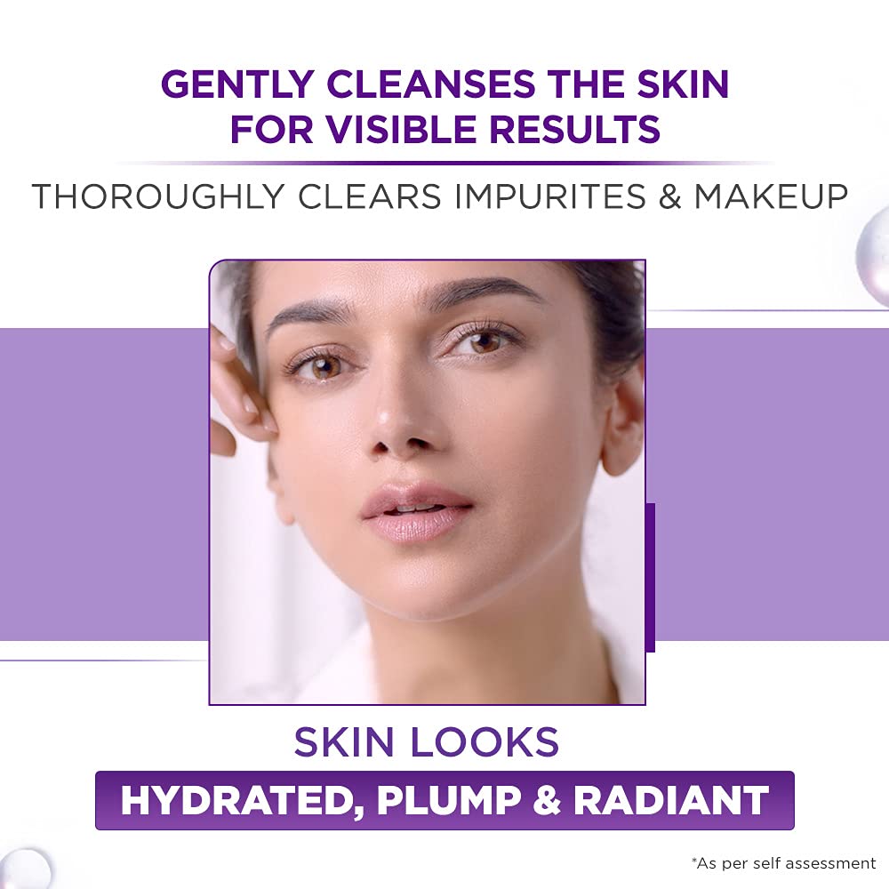 L'Oreal Paris Revitalift Hyaluronic Acid Hydrating Gel Cleanser, 50 ml | Gentle Facewash for women | Cleanses impurities &amp; makeup residue 50ml