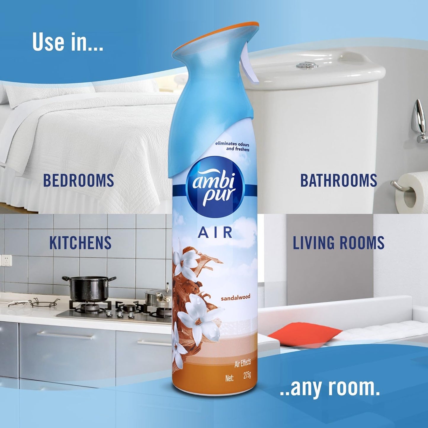 Ambi Pur Air Freshener Sandalwood 275ml