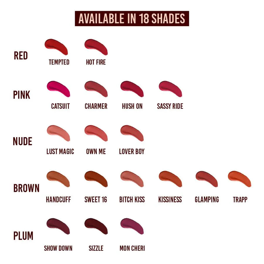 ColorBar Power Kiss Vegan Matte Lipcolor Lightweight Long-lasting Hydrating 5ml