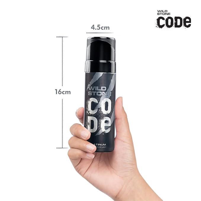 Wild Stone CODE Platinum Long Lasting No Gas Perfume Body Spray For Men 120ml