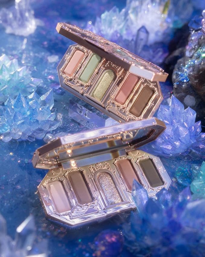 Flower Knows Moonlight Mermaid Five-Color Jewelry Eyeshadow Palette 6.3g (03 Ocean Siren)