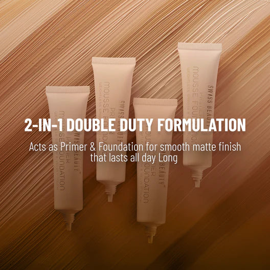 Swiss Beauty Primer Mousse Foundation Weightless Smooth & Velvet Touch Primer 30ml