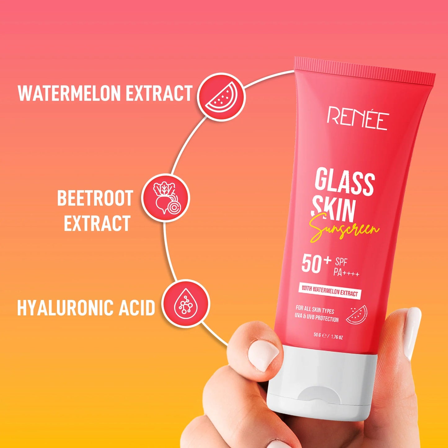 RENEE Glass Skin Sunscreen 50g