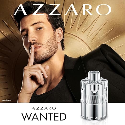 Azzaro Wanted Eau de Parfum 100 ml - Energizing & Intense Mens Cologne - Woody, Aromatic & Spicy Fragrance - Fresh Notes of Juniper Berries, Sage, Vetiver - Lasting Wear - Luxury Perfumes for Men