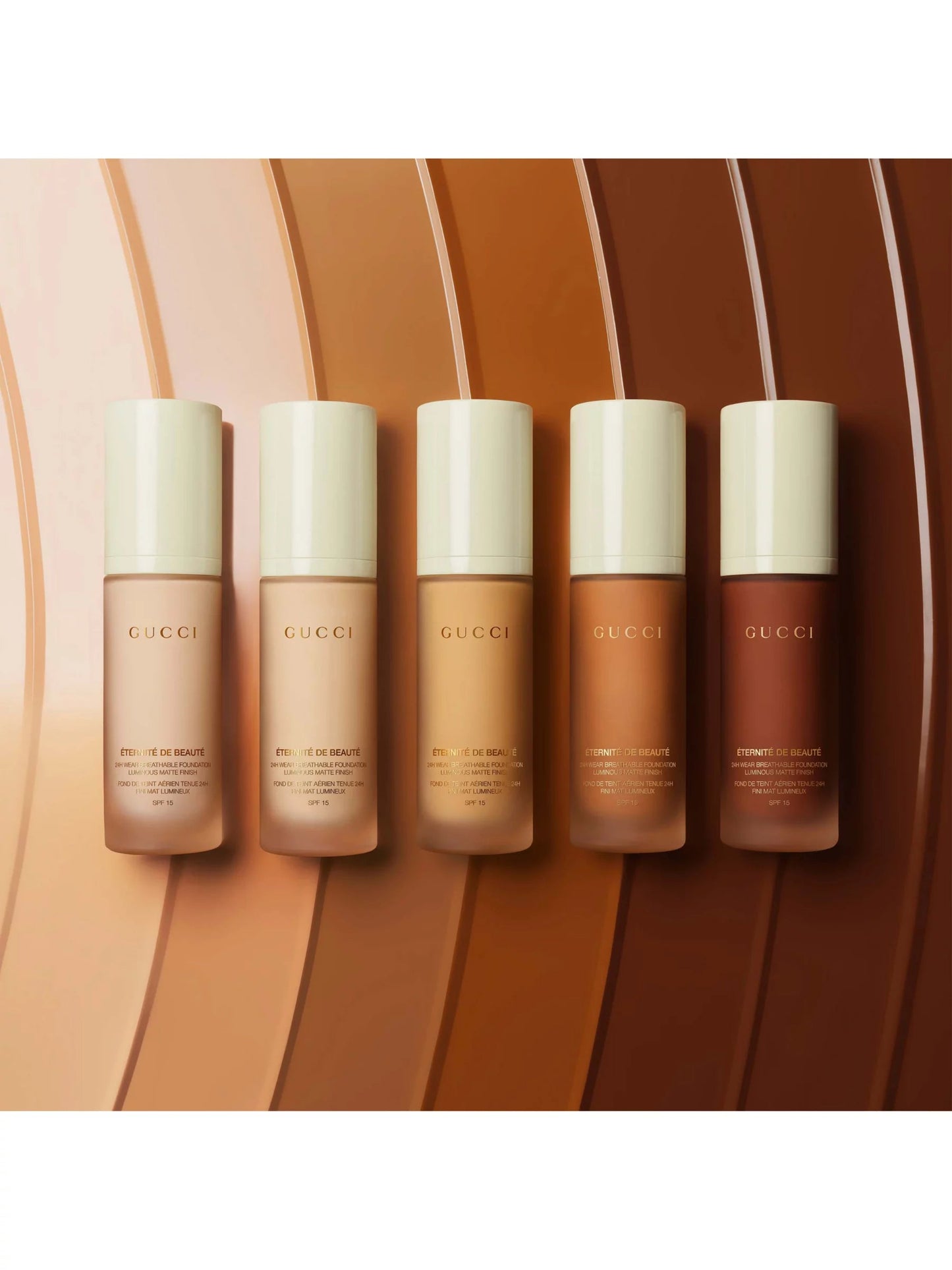 GUCCI ETERNITE DE BEAUTE 24H WEAR BREATHABLE FOUNDATION LUMINOUS MATTE FINISH SPF-15 30ML