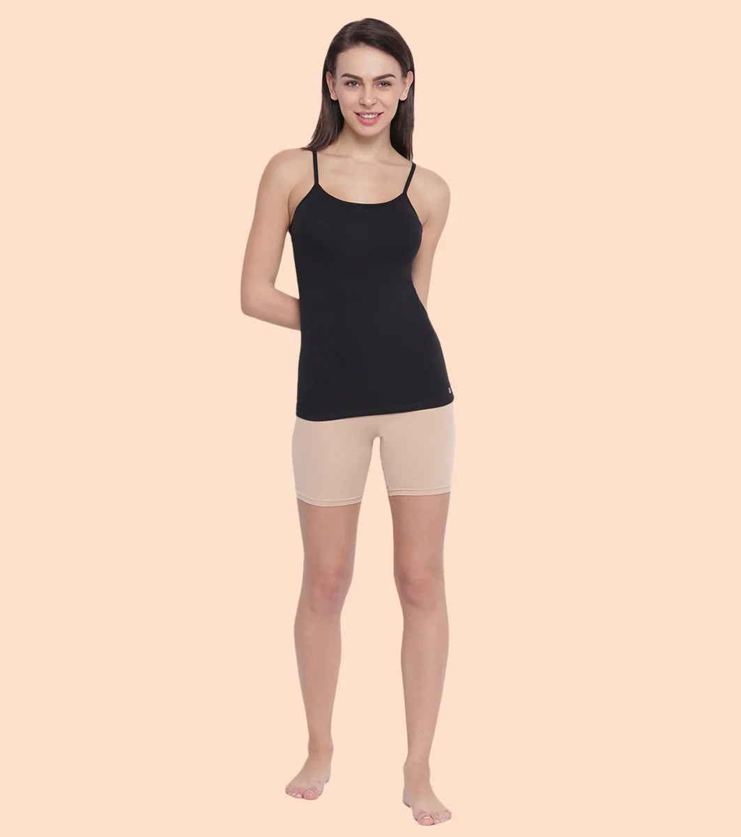 Enamor Essentials Stretch Cotton Camisole for Women | E001