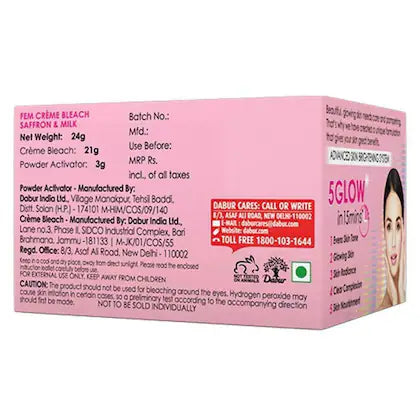 Fem Saffron & Milk Creme Bleach 24g