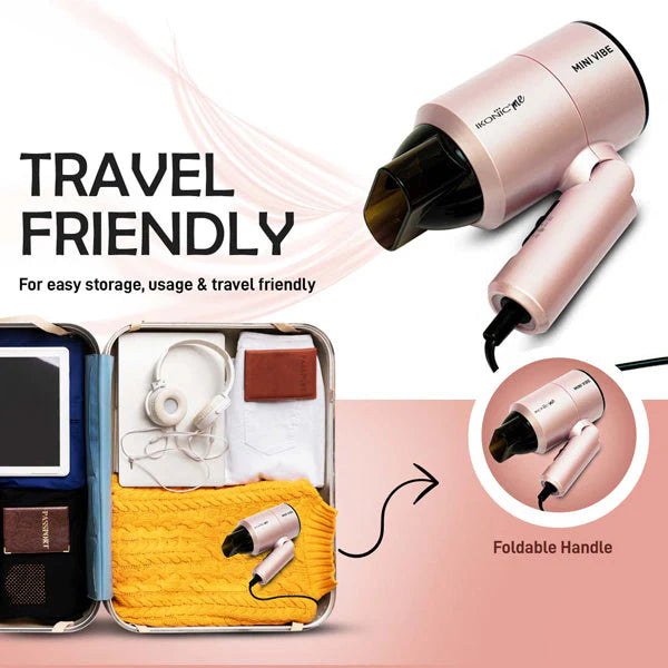 Ikonic Me Mini Vibe Hair Dryer ( Pearl Pink )