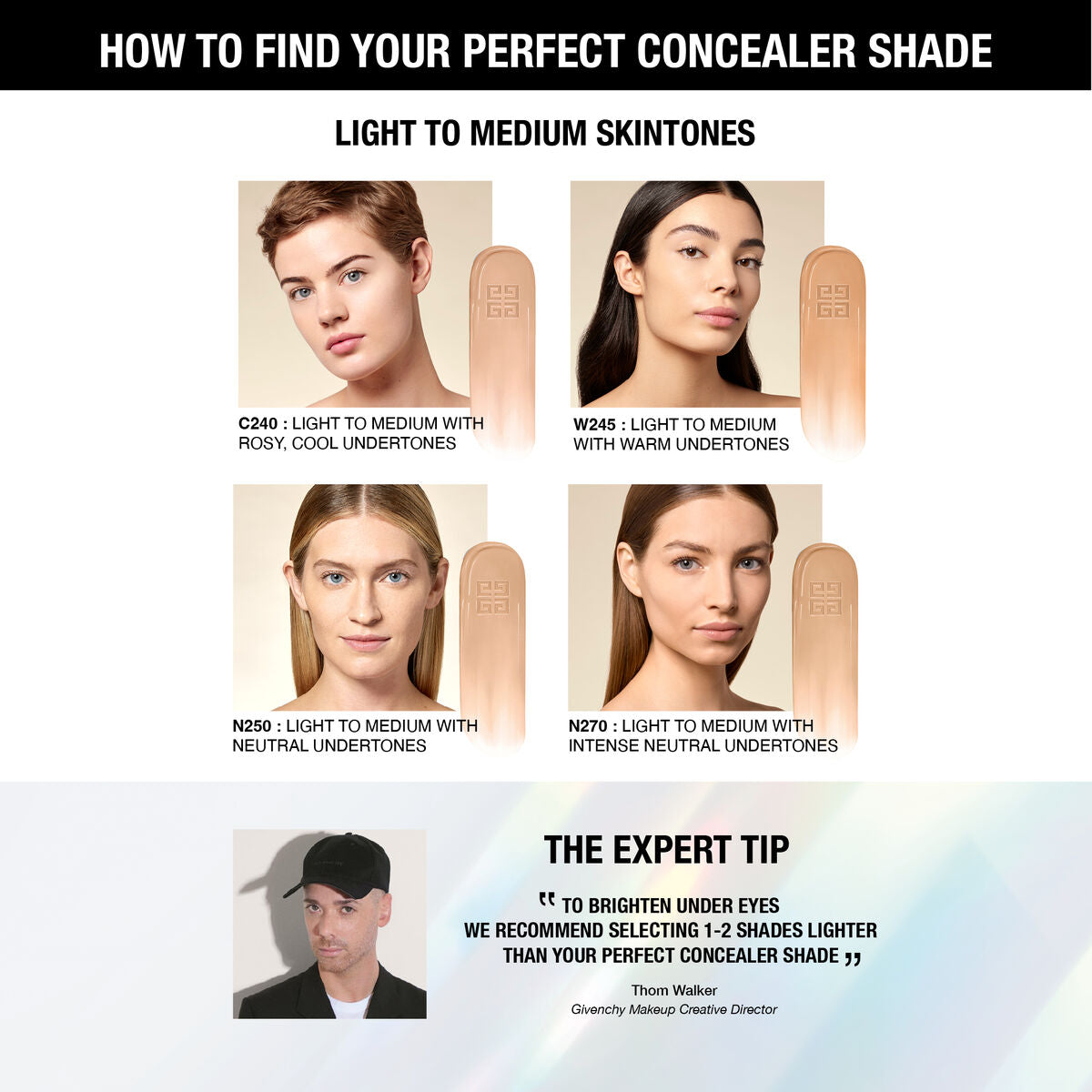 GIVENCHY PRISME LIBRE SKIN-CARING 24H HYDRATING & CORRECTING MULTI-USE CONCEALER-N270 ( 11ml )