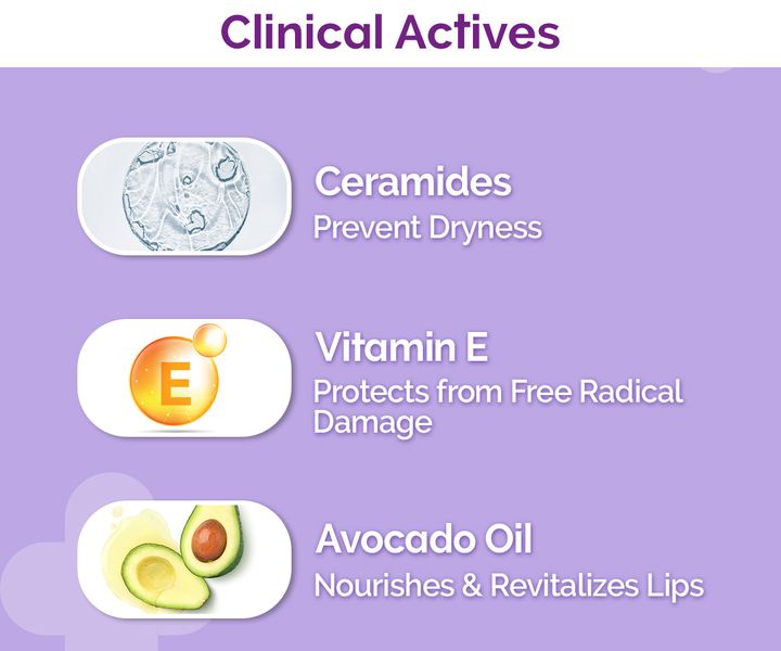 The Derma co 1% Ceramide Complex Lip Balm with Ceramides & Vitamin E, SPF 30 PA++ for Dry & Chapped Lips - 4g