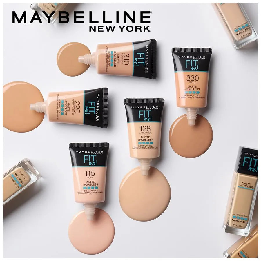 Maybelline New York Fit Me Matte+Poreless Liquid Foundation 18ml
