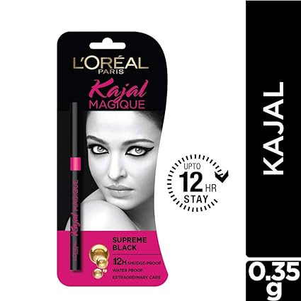 L'Oreal Paris Kajal Magique, Supreme Black, 0.35g