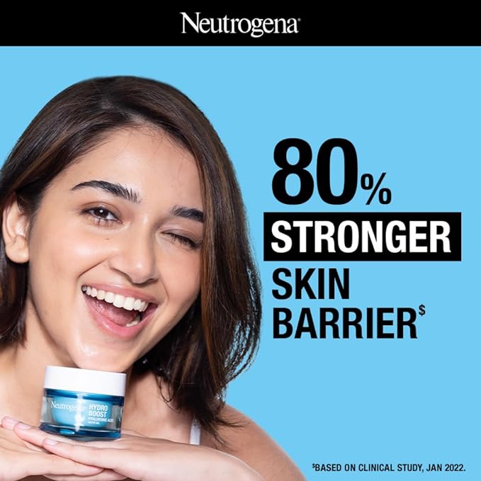 Neutrogena Hydro Boost Hyaluronic Acid Moisturizer | 5x Hydration | Water Gel Infused with 9 Amino Acids | For All Skin Types | For Men & Women 50g