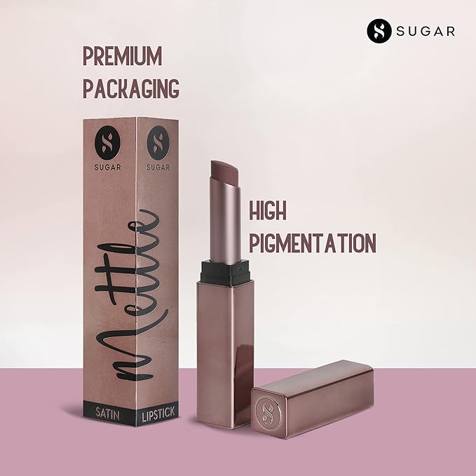 SUGAR Cosmetics Mettle Satin Lipstick 2.2g