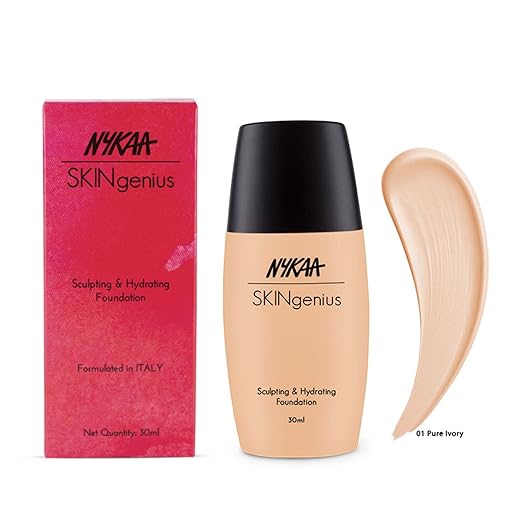 Nykaa SKINgenius Sculpting & Hydrating Dewy Foundation For Dry Skin 30ml