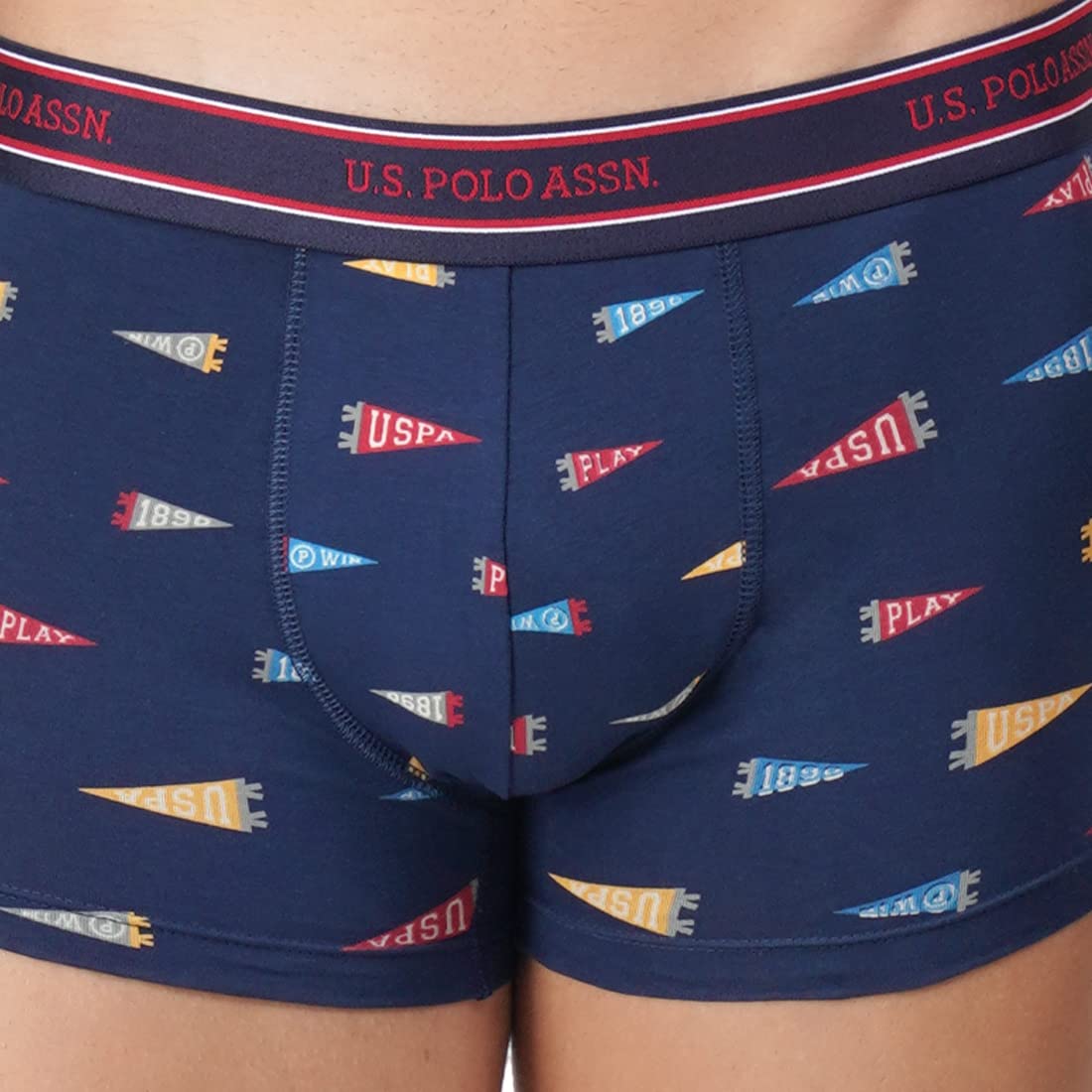 U.S. POLO ASSN. All Over Print Ribbed Jersey I616 Trunks - Pack Of 1