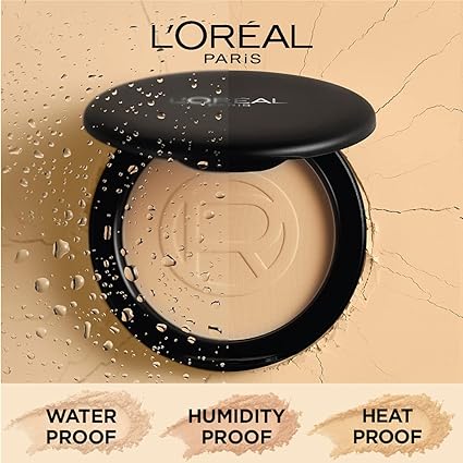 L’Oréal Paris High Coverage Compact Powder, Matte-Finish, Lightweight & Blendable, Compact Face Makeup, With SPF 32 & PA +++, Infallbile 24h Oil Killer  6g