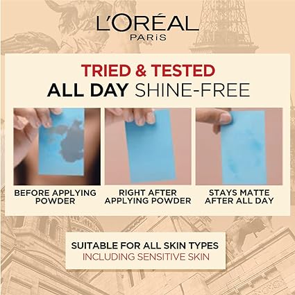 L’Oréal Paris High Coverage Compact Powder, Matte-Finish, Lightweight & Blendable, Compact Face Makeup, With SPF 32 & PA +++, Infallbile 24h Oil Killer  6g