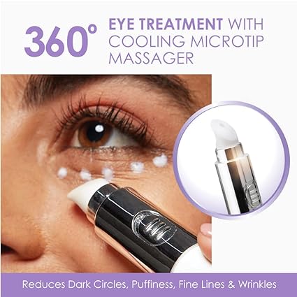 EPIQUE,Switzerland Intensive Revitalizing Eye Formula|360° Restorative Eye Treatment with Cooling Microtip & Massager| Cosmopolitian Beauty Award Winner |Reduces Dark circles, Puffiness,Fine lines & Wrinkles-Dermatologically Tested (15 ml)
