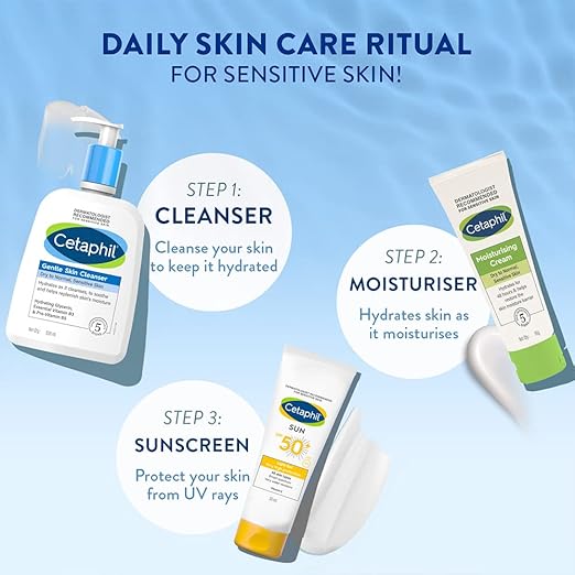 Cetaphil Gentle Skin Cleanser For Dry, Normal Sensitive Skin, 500ml Hydrating Face Wash With Niacinamide,Vitamin B5, Dermatologist Recommended, Paraben
