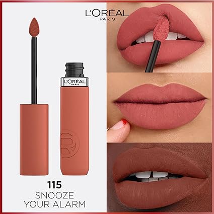 L'Oreal Paris Infallible Matte Resistance Liquid Lipstick, Snooze Your Alarm 115 5 ml