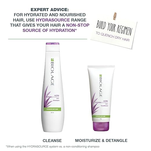 Biolage Hydrasource Shampoo | Paraben Free|Hydrates & Moisturizes Dry Hair | For Dry Hair 400ml