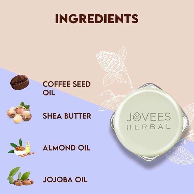 Jovees Herbal Coffee Exfoliating Lip Scrub For Brightening Dark Lips for Dry Lips/Smoker/Chapped Lip & Lipstick Stains Removal Lip care, Soft and Supple Lips | For Men and Women- 8g