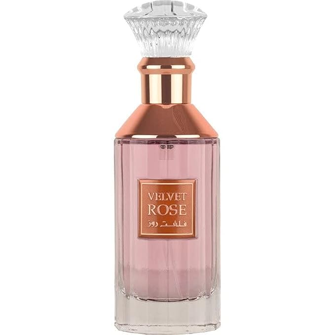 Lattafa Velvet Rose Unisex Eau De Parfum 100Ml | Oud And Musk Fragrances | Imported Edp Perfume Scent | Suitable For All Skin Types (Velvet Rose Eau De Parfum Scent, Liquid)