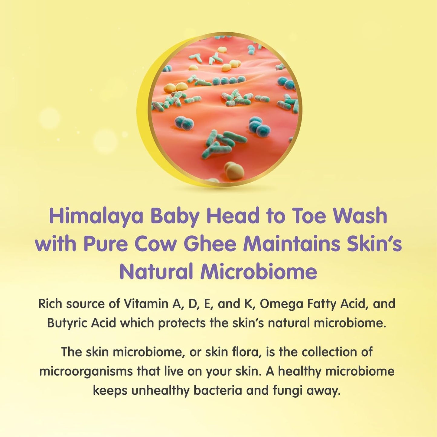 Himalaya Head to Toe Baby Wash with Pure Cow Ghee (400ml)