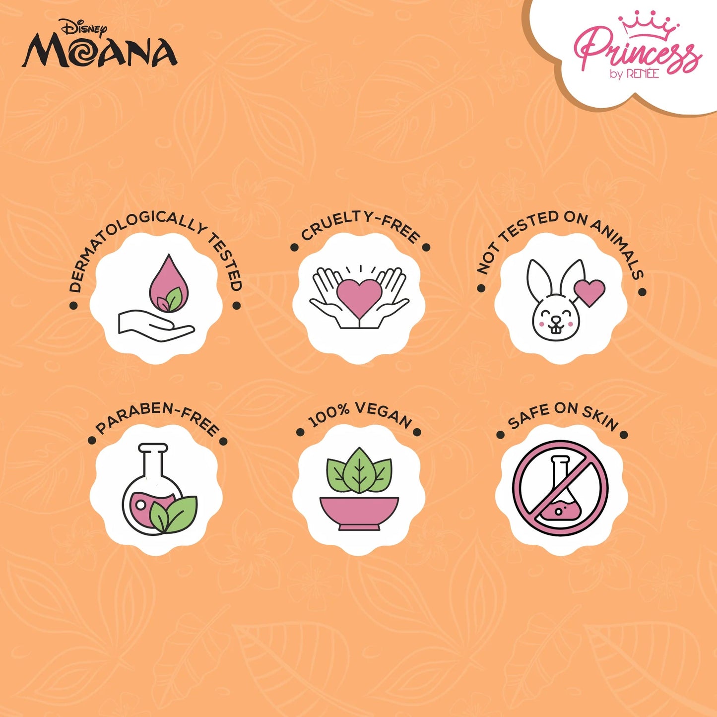 Princess by RENEE Disney Moana’s Stick On Nails