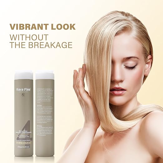 KERA FINE KERATIN CONDITIONER | 250ML | SULFATE FREE | PARABEN FREE | PHOSPHATE FREE | SODIUM CHLORIDE FREE | KERATIN SOY & WHEAT PROTEIN | PROFESSIONAL USE