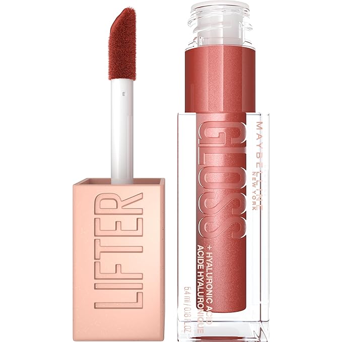 Maybelline Lifter Gloss, Hydrating Lip Gloss with Hyaluronic Acid, High Shine for Plumper 5.4ml