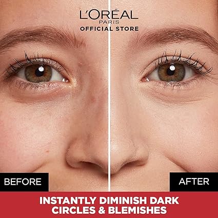 L'Oreal Paris Full Coverage Concealer, Waterproof Formula, For Undereye Circles and Blemishes, For Highlighting and Contouring, Infallible, Shade: 312, 10g