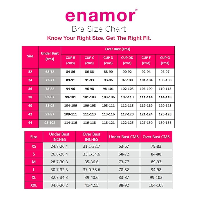 Enamor A014 Super Contouring M-Frame Full Support Bra - Supima Cotton, Non-Padded, Wirefree & Full Coverage