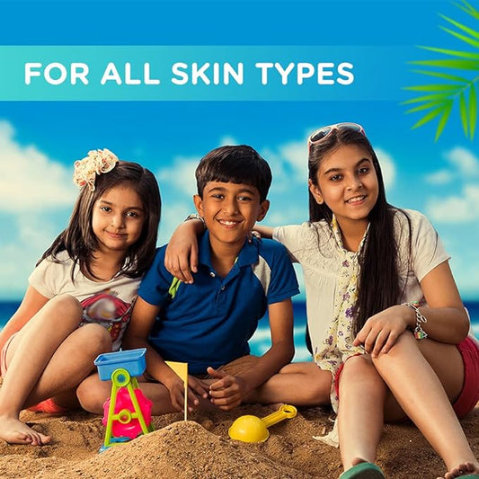 Lotus Herbals Safe Kids Soft-Touch Sunscreen, SPF 40, PA+++, Water & Sweatproof, Preservative Free, Anti Pollution, All Skin Types, Orange, 80 g