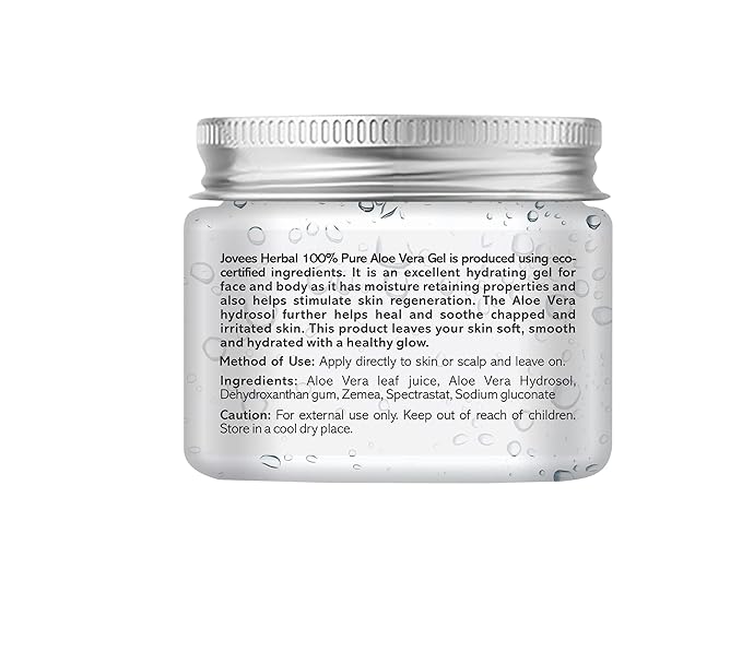 Jovees Herbal 100% Pure Aloe Vera Multipurpose Gel | For Face,Skin & Hair | For Both Men & Women | 200g