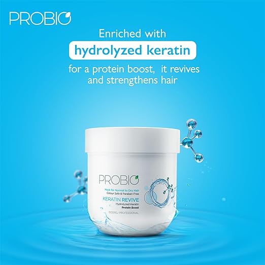 Godrej Professional Probio Keratin Revive Hair Mask (200g) | For Normal to Dry Hair | No Sulphate & Paraben | Color Safe