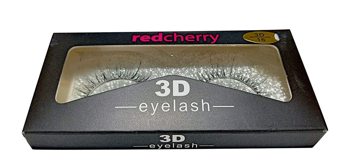 Red Cherry Black natural 3D thick long eye- lashes 10 Piece