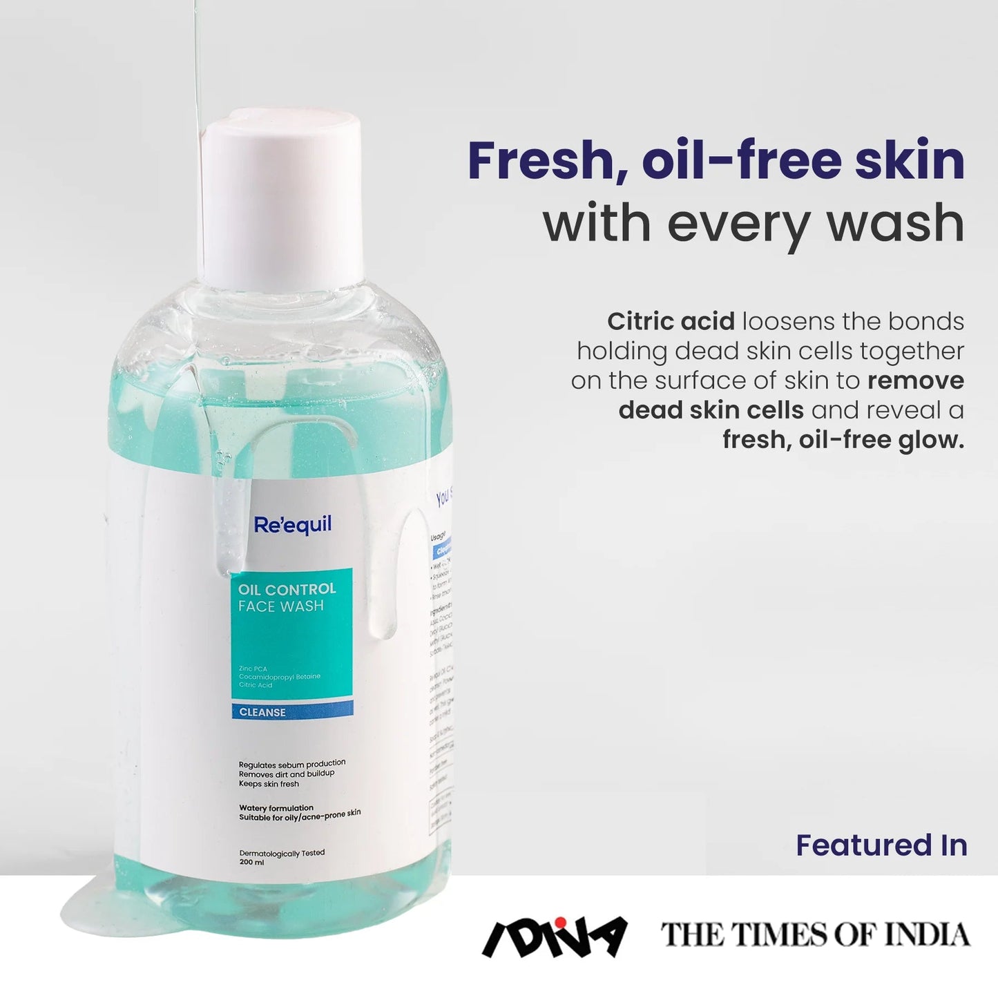 Re'equil Oil Control Face Wash 200ml