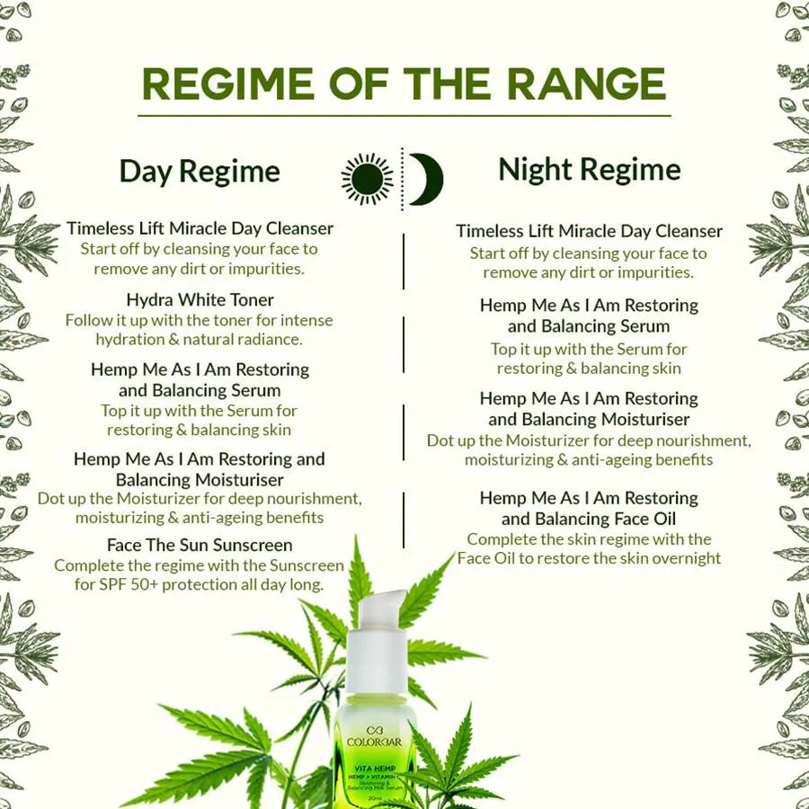 COLORBAR Vita Hemp + Vitamin C Restoring & Balancing Milk Serum 20ml