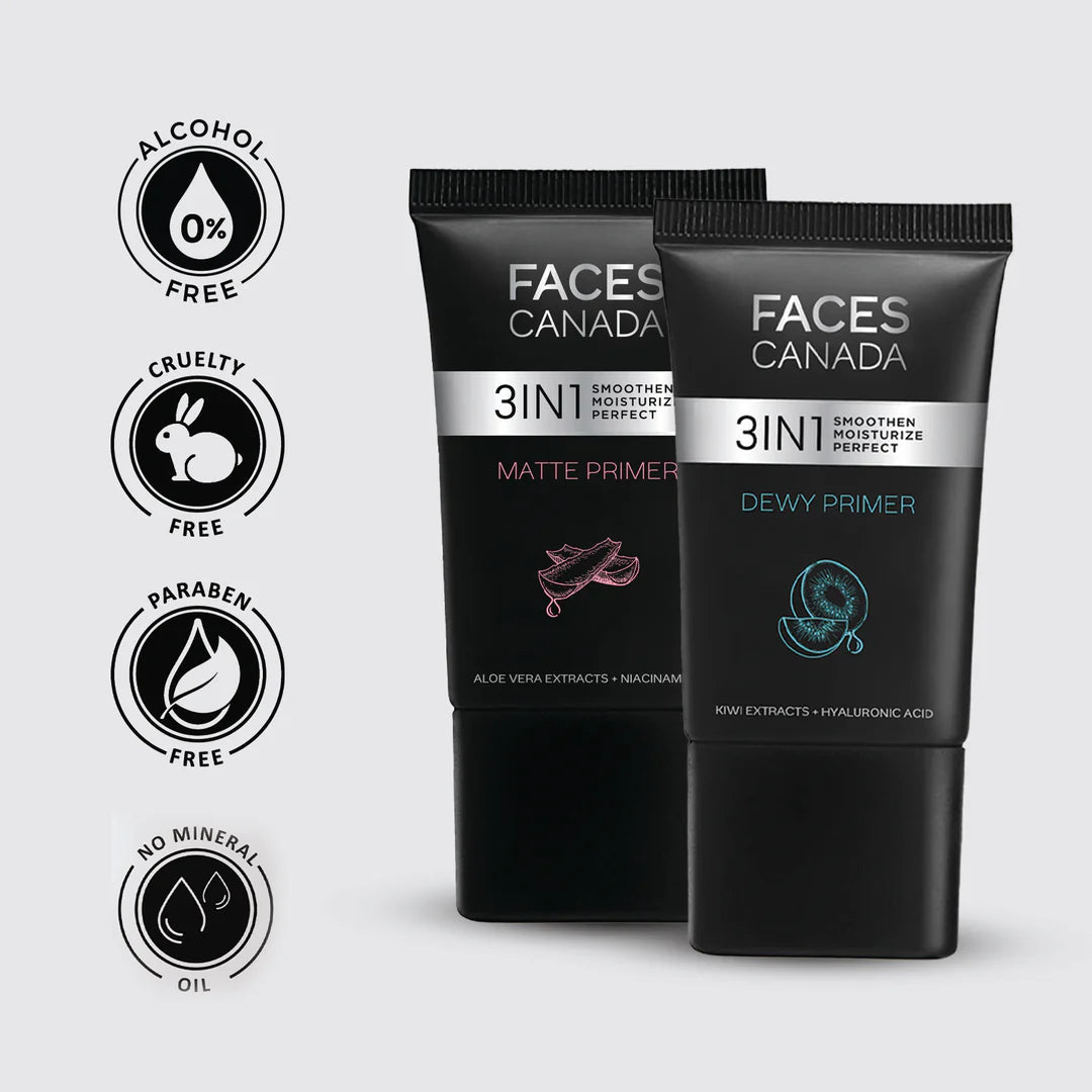 Faces Canada Matte Primer 3 in 1 Smoothen Moisturize Perfect 30g